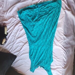 Dark turquoise Flower dress